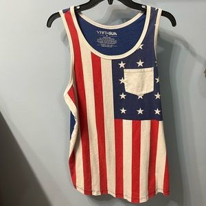 American Flag tank top medium